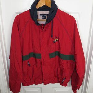 Vintage Nautica Sailing Jacket Full Zip Windbreaker Colorblock 90s Men's Size XL